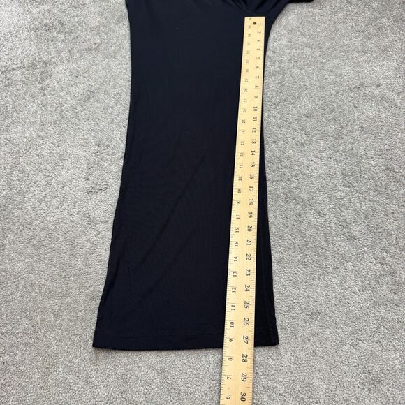 Vuori Ribbed Knit Wide Leg Jumpsuit Womens Large Navy Blue Elastic Drawstring - Picture 13 of 16